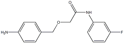 2-[(4-aminophenyl)methoxy]-N-(3-fluorophenyl)acetamide Structure