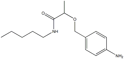 2-[(4-aminophenyl)methoxy]-N-pentylpropanamide 结构式