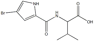 2-[(4-bromo-1H-pyrrol-2-yl)formamido]-3-methylbutanoic acid Structure