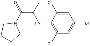 2-[(4-bromo-2,6-dichlorophenyl)amino]-1-(pyrrolidin-1-yl)propan-1-one