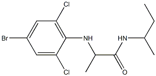 2-[(4-bromo-2,6-dichlorophenyl)amino]-N-(butan-2-yl)propanamide