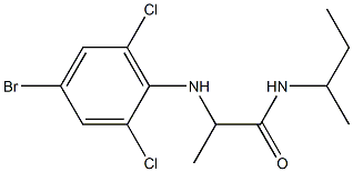  2-[(4-bromo-2,6-dichlorophenyl)amino]-N-(butan-2-yl)propanamide