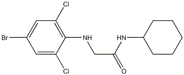 2-[(4-bromo-2,6-dichlorophenyl)amino]-N-cyclohexylacetamide