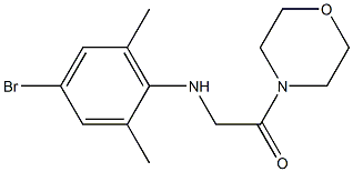 2-[(4-bromo-2,6-dimethylphenyl)amino]-1-(morpholin-4-yl)ethan-1-one 化学構造式