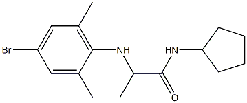 2-[(4-bromo-2,6-dimethylphenyl)amino]-N-cyclopentylpropanamide