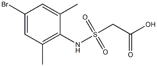 2-[(4-bromo-2,6-dimethylphenyl)sulfamoyl]acetic acid 化学構造式