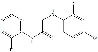 2-[(4-bromo-2-fluorophenyl)amino]-N-(2-fluorophenyl)acetamide Structure