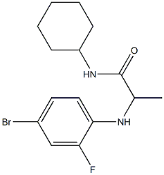 2-[(4-bromo-2-fluorophenyl)amino]-N-cyclohexylpropanamide