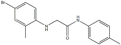 2-[(4-bromo-2-methylphenyl)amino]-N-(4-methylphenyl)acetamide 化学構造式