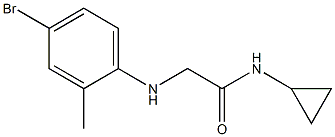 2-[(4-bromo-2-methylphenyl)amino]-N-cyclopropylacetamide|