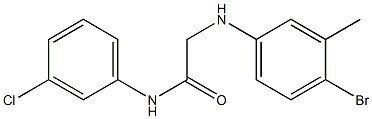 2-[(4-bromo-3-methylphenyl)amino]-N-(3-chlorophenyl)acetamide