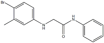 2-[(4-bromo-3-methylphenyl)amino]-N-phenylacetamide Structure