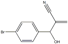 2-[(4-bromophenyl)(hydroxy)methyl]prop-2-enenitrile Struktur