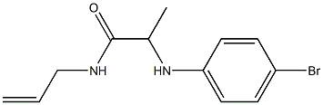 2-[(4-bromophenyl)amino]-N-(prop-2-en-1-yl)propanamide Struktur