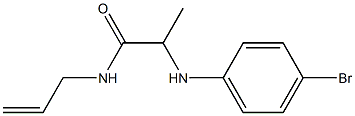  2-[(4-bromophenyl)amino]-N-(prop-2-en-1-yl)propanamide