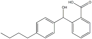 2-[(4-butylphenyl)(hydroxy)methyl]benzoic acid Structure