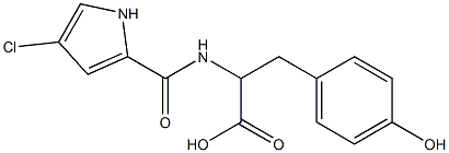 2-[(4-chloro-1H-pyrrol-2-yl)formamido]-3-(4-hydroxyphenyl)propanoic acid