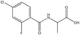 2-[(4-chloro-2-fluorophenyl)formamido]propanoic acid Structure
