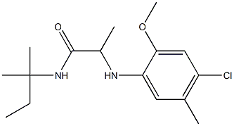  2-[(4-chloro-2-methoxy-5-methylphenyl)amino]-N-(2-methylbutan-2-yl)propanamide