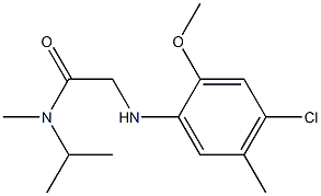 2-[(4-chloro-2-methoxy-5-methylphenyl)amino]-N-methyl-N-(propan-2-yl)acetamide Structure