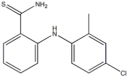 2-[(4-chloro-2-methylphenyl)amino]benzene-1-carbothioamide 化学構造式