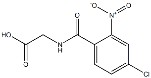 2-[(4-chloro-2-nitrophenyl)formamido]acetic acid,,结构式