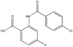 2-[(4-chlorobenzene)amido]-4-fluorobenzoic acid|