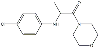 2-[(4-chlorophenyl)amino]-1-(morpholin-4-yl)propan-1-one 结构式