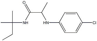 2-[(4-chlorophenyl)amino]-N-(2-methylbutan-2-yl)propanamide 结构式