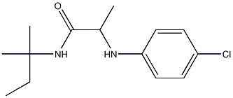 2-[(4-chlorophenyl)amino]-N-(2-methylbutan-2-yl)propanamide Structure