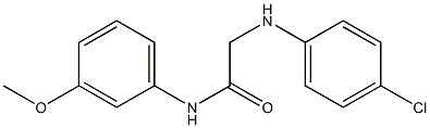 2-[(4-chlorophenyl)amino]-N-(3-methoxyphenyl)acetamide 化学構造式