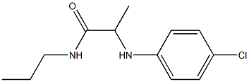 2-[(4-chlorophenyl)amino]-N-propylpropanamide Struktur