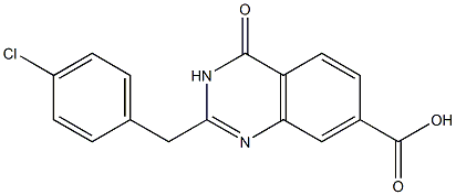 2-[(4-chlorophenyl)methyl]-4-oxo-3,4-dihydroquinazoline-7-carboxylic acid