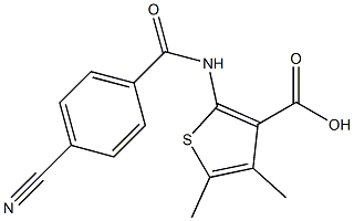 2-[(4-cyanobenzene)amido]-4,5-dimethylthiophene-3-carboxylic acid