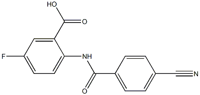 2-[(4-cyanobenzoyl)amino]-5-fluorobenzoic acid|