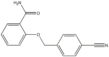 2-[(4-cyanobenzyl)oxy]benzamide 化学構造式