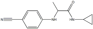 2-[(4-cyanophenyl)amino]-N-cyclopropylpropanamide Structure