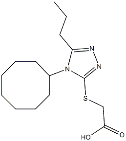 2-[(4-cyclooctyl-5-propyl-4H-1,2,4-triazol-3-yl)sulfanyl]acetic acid|