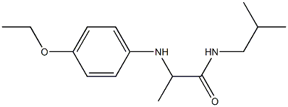 2-[(4-ethoxyphenyl)amino]-N-(2-methylpropyl)propanamide 化学構造式