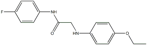  2-[(4-ethoxyphenyl)amino]-N-(4-fluorophenyl)acetamide