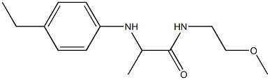 2-[(4-ethylphenyl)amino]-N-(2-methoxyethyl)propanamide Structure