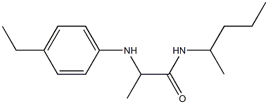 2-[(4-ethylphenyl)amino]-N-(pentan-2-yl)propanamide Structure