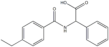 2-[(4-ethylphenyl)formamido]-2-phenylacetic acid Structure