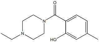 2-[(4-ethylpiperazin-1-yl)carbonyl]-5-methylphenol|