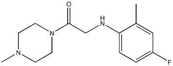 2-[(4-fluoro-2-methylphenyl)amino]-1-(4-methylpiperazin-1-yl)ethan-1-one Structure