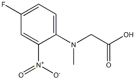 2-[(4-fluoro-2-nitrophenyl)(methyl)amino]acetic acid Structure