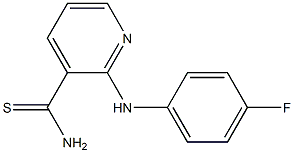 2-[(4-fluorophenyl)amino]pyridine-3-carbothioamide Structure