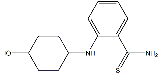 2-[(4-hydroxycyclohexyl)amino]benzene-1-carbothioamide Struktur