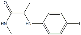2-[(4-iodophenyl)amino]-N-methylpropanamide,,结构式