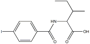 2-[(4-iodophenyl)formamido]-3-methylpentanoic acid,,结构式